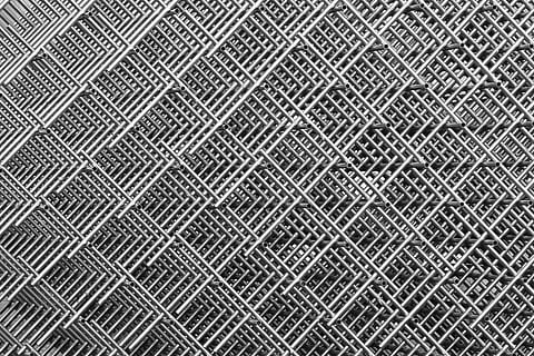 gray, black, abstract, artwork, construction material, grid, metal, pattern, pipes, tube, royalty  images, full frame, backgrounds, textured, no people, repetition, design, day, close-up, outdoors, shape, high angle view, metal grate, in a row, grate, built structure, textile, alloy, steel, crisscross, 2K, CC0, public domain, royalty free