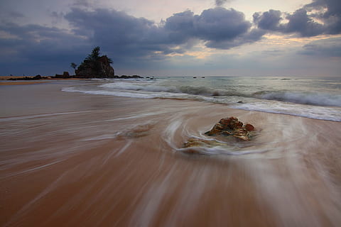 laut di siang hari, teluk, pantai, awan, berawan, garis pantai, Fajar, senja, horison, idilis, pulau, motion blur, alam, samudra, batu, pasir, laut, pemandangan laut, pantai laut, tropis, air, pasisir, ombak, langit, awan - langit, tanah, scenics - alam, keindahan di alam, gerakan, ketenangan, paparan panjang, gelombang, tidak ada orang, pohon, adegan yang tenang, di luar rumah, gerakan kabur, cakrawala di atas air, 1080P, CC0, domain publik, bebas royalti