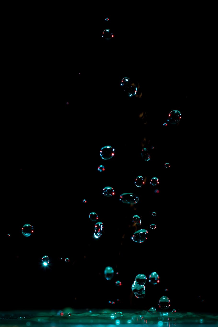 bombolles flotants, art, brillant, bombolla, netejar, clar, llum, líquid, macro, cap gent, nit, multicolor, aigua, fons negre, il·luminat, a l'interior, còpia espai, vulnerabilitat, fragilitat, tirar, a l'aire, forma, tir de l'estudi, naturalesa, primer pla, disseny, transparent, vida nocturna, puresa, 2K