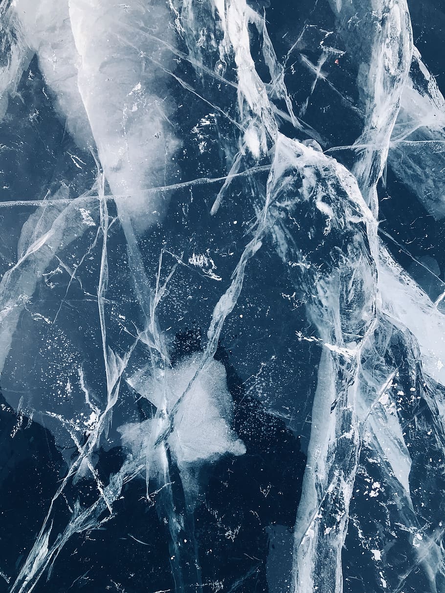 revnet, isoverflade, tæt på, Frosset, ingen mennesker, is, kold temperatur, gået i stykker, natur, baggrunde, indendørs, vinter, mønster, dag, gennemsigtig, glas - materiale, vand, fuld ramme, solid, breaking, 4K