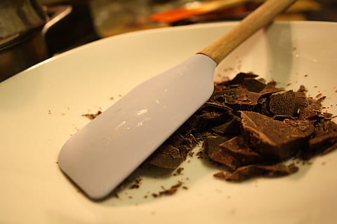 chocolate pleasure, food, food and drink, kitchen utensil, close-up, eating utensil, indoors, dessert, sweet food, no people, plate, freshness, indulgence, sweet, still life, chocolate, ready-to-eat, focus on foreground, cream, selective focus, temptation, chinese food, crockery, 4K, CC0, public domain, royalty free